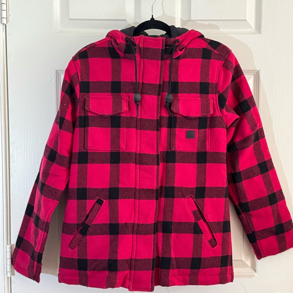 Carhartt Red and Black Plaid Jacket